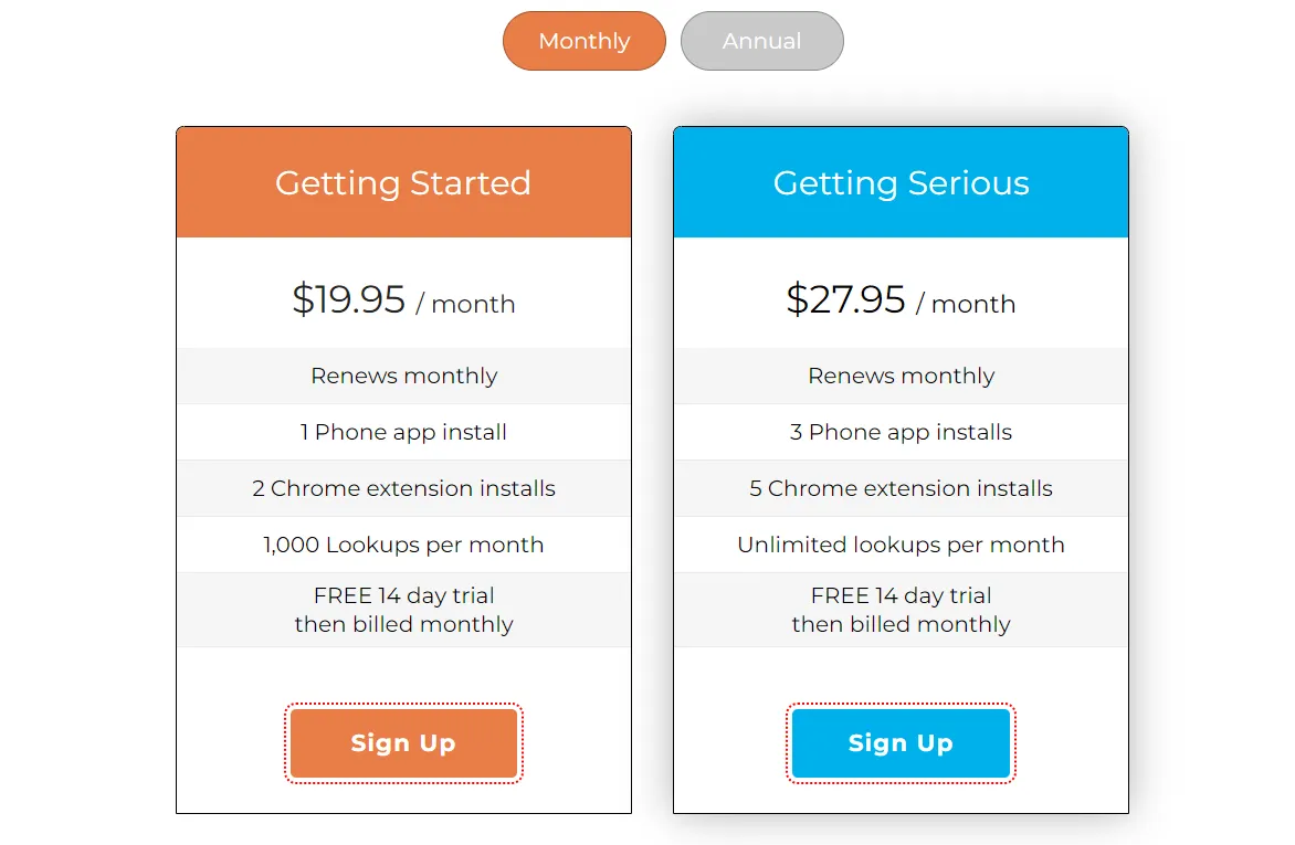 SellerAmp pricing 